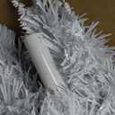 4ft Lighted Artificial White Christmas Tree | Leeheeyee Small Christmas Tree, Not Pre-lit White Tinsel Pine Trees with Lights, Ideal for Home, Office, and Xmas Tree Party Dcor