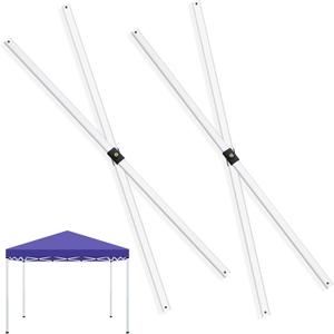 Yaocom 2 Pcs 10' x 10' Canopy Side Truss Bars Replacement Parts 55.12 Inches Long White Canopy Gazebo Side Truss Bar Canopy Frame Parts for Tents Repair