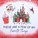 Women Magical Christmas T Shirt Merry Christmas Shirt Xmas Magic Kingdom Shirts Magic Castle Holiday Short Sleeve Top Tee Red (Red, XL)