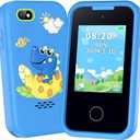 KAKTIN Kids Phone for Boy, Toddler Toy Phone Birthday Gifts Toys for 3 4 5 6 7 8 Years Old Kids Camera