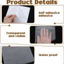 6Pcs Self-Adhesive Clear Pocket Inserts, 6x6 Inch Transparent Journal Pockets, Sticky Photo Storage Sleeves for Scrapbooks and Planners