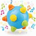 Baby Development Ball Jumping Ball Music Dancing Toy Educational Toy for Baby Toddler Kids Pet for Christmas (Without Battery)
