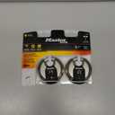 Master Lock Padlock, Magnum Stainless Steel Discus Lock, 2-3/4 in. Wide, M40XT (Pack of 2-Keyed Alike) (M40XTCCSEN)