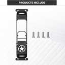 for JK JL JT Hinge Step Foldable Foot Pedal with Bottle Opener Compatible with 2007-2026 Jeep Wrangler JK JL JKU JLU Unlimited & Gladiator JT 2/4 Doors, Star Sign Door Foot Step Accessories
