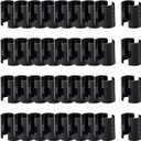 72 Pcs Wire Shelf Clips for 1" Post - 36 Pairs of Wire Rack Lock Clip Replacements for Metal Shelving Sleeves System, Plastic Parts for Stability and Layer Spacing Adjustment