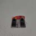 Command 10 lb Matte Black Curtain Rod Hooks, 2 Hooks and 4 Command Strips, No Drilling Christmas Decorations, Use with Rod Diameters 0.5-0.75"