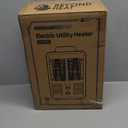 BEYOND HEAT Milkhouse Space Heater, 1300W/1500W Electric Heater with Thermostat, 3 Heat Settings, Safe and Quiet for Home Garage Workshop Warehouse, Black