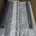 2-Tier Expandable Pull Out Cabinet Organizer, 21" Deep Heavy-Duty Slide Rail Slide Out Drawer Organizers with Adhesive Nano Film for Pots, Roll out Shelf Storage for Kitchen & Pantry Storage,White