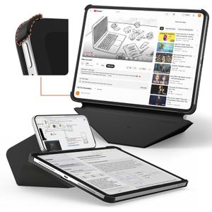 MOFT Dynamic Folio Case for iPad Pro 13"(M5 2025 / M4 2024) - [Reinforced Corner Protection] Stable Slim Magnetic Stand with 20+ Viewing Angles, Premium MOVAS Leather, Jet Black