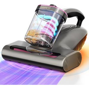 Uwant Bed Vacuum Cleaner with16Kpa Suction 450W Powerful Handheld Vacuums, Mattress Vacuum Cleaner with 149F Heat, 36000 RPM/Min Tapping, HEPA Filter & Ultrasonic