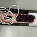 Go Brush Pro 2026, Cordless Hair Straightener Brush, Mini Hair Straightener with 4 Temperature Settings, Portable Hair Straightener Brush with MCH Heating and Ionic & Ceramic Care for Women (Pink)