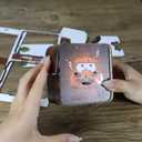 Music Park 3D Wooden Puzzles for Adults Halloween Crafts Haunted Spooky Puzzle Night Light Model Kits to Build Gift for Party and Home Decorations