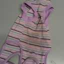 Sebdtico Recovery Suit for Dogs,Dog Surgery Suit Female Spay,Soft Dog Onesie for Surgery Female,Dog Cone Alternative Surgical Recovery Suit Female,Abdominal Wounds Licking Anti Suit for Dogs (Striped Purple), Small