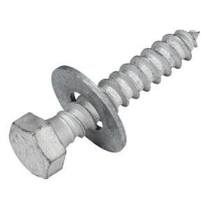 1/4 x 2 (100 Pack) Lag Screw Kit, 100 Screws and 100 washers, Hot Dip Galvanized, Meets ASME B18.2.1 Industrial/Commercial Grade by Makers Bolt