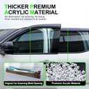 Outside-Mount Window Visors Rain Guards for 2025 2026 Subaru Forester Full-Size Wind Vent Deflectors Car Accessories Dark Smoke 6-Piece Set with Thicker