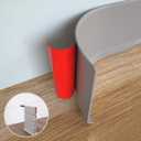 Flexible Baseboard Molding Trim, 6 Inch x 20 Feet Peel and Stick Vinyl Wall Base Cove Base, Self-Adhesive Rubber Wall Base Moulding Trim(S152,Gray)