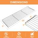 Warming Rack for Captiva Designs 4-Burner Propane Gas BBQ Grill with Side Burner Replacement Parts Hanging Rack for Captiva Designs Grill Accessories Upper Rack, Stainless Steel Cooling Rack, 1PC