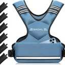BAGAIL Adjustable Weighted Vest for Women 20-32lb, Comfortable U-Neck Rucking Vest with 6 Removable Weights, Storage Pocket and Reflective Strips for Walking, Jogging, Weight Loss