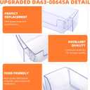 2 Pack RT18M6215SR Door Shelf 24in for Samsung Fridge Lower Door Shelf