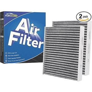 2-Pack Cabin Air Filter Fits for Subaru Ascent, Crosstrek, Impreza, Legacy, Outback, Toyota C-HR, Corolla, Prius, RAV4, Venza Activated Carbon Replacement 72880-FL00A Car Accessories