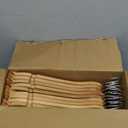 Wooden Hangers 20 Pack, Durable Wood Hangers with 360 Swivel Hook & Notches, Slim Coat Hanger Wooden for Closet, Natural