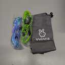 Vvinca Kids Swim Goggles with Bungee Strap No Leaking Anti Fog Toddler Goggles with Quick Adjust Ages 3-14 (01- Green & Blue Gradient)