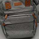Diaper Bag Backpack with Changing Station, Large Diaper Bag, Baby Bag, Multifunctional Diaper Bag, Gray