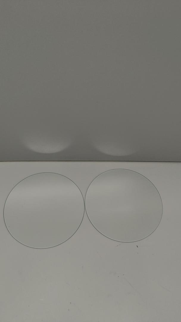 Round Soft Rubber Wall Protector Self Adhesive Door Handle Bumper Pack of 2 (Large Round Style, Clear) Diameter 9cm, Thickness 0.2 mm