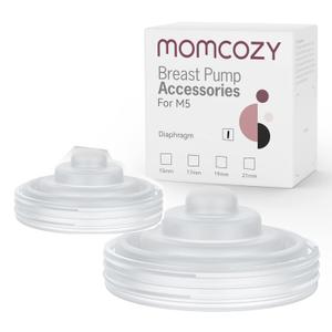 Momcozy M5 Diaphragm, Original Breast Pump Replacement Accessories for M5, 2PCS (White), 27mm