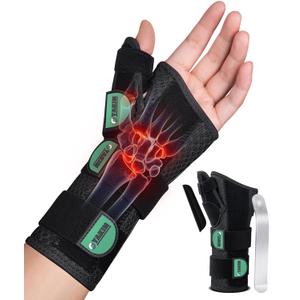 Wrist Brace with Thumb Support for Carpal Tunnel, Thumb Brace for De Quervain's Tenosynovitis, Tendonitis, Thumb Spica Splint Left Hand, Wrist Support Men and Women