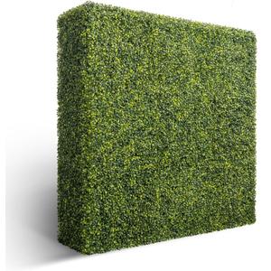 Bynbbur Artificial Hedge Wall 54" Lx36 Hx12 W Boxwood Hedges Outdoor Patio Greenery Walls, Fake Grass Privacy Wall Screens, Office Living Room Divider, Wedding Party Dcor