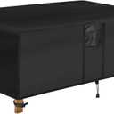Outdoor Coffee Table Cover - Waterproof Rectangular Patio Coffee Table Cover (48L x 26W x 18H inches, Black) Outdoor Small Side Table Cover Patio Furniture Covers for Outdoor Furniture