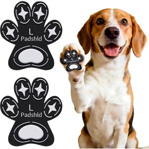 Dog Paw Protectors, Anti Slip Paw Pads for Dogs - Traction Grips for Senior Dogs & Puppies on Hardwood Floors, Paw Stickers for Dog Feet with Secure Grip 6 Sets (24 Pcs) Large