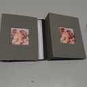 Ywlake Photo Album 4x6 100 Pockets 2 Packs, Small Mini Capacity Linen Photo Album Bulk Sets, Each Pack Holds 100 Top Loader Vertical Only Picture for Kids Boy Girls Grey