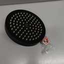 High Pressure Shower Head AntiClogging Silicone Nozzles 2.5 GPM Removable Restrictor Easy at Clean Adjustable Replacement easy to install with Plumbers Tape 6 inch Matte Black Finish