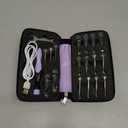 Lewhoo 17 Sizes Lighted Crochet Hooks Set 2.5mm~14.0mm, Metal Crochet Hook with Interchangeable Crochet Head