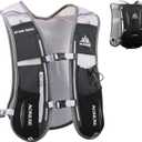 TRIWONDER Hydration Running Vest Backpack, Lightweight Water Pack for Men Women Hydration Backpack for Trail Race, Hiking, Cycling, Climbing, Camping, Jogging, Marathon (01 Black 5L - Only Vest)