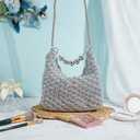 FREEBLOSS Crochet Bag Kit for Beginners Crochet Tote Bag Starter Kit with Step-by-Step Video Tutorials for Adult Beginners Crafts Projects
