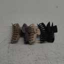 LuSeren Hair Clips for Women 4.3 Inch Large Hair Claw Clips for Women Thin Thick Curly Hair, Big Matte Banana Clips,Strong Hold jaw clips,Neutral Colors