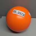 Doggie Dooley Virtually Indestructible Dog Ball - 10 Inch Hard Plastic Interactive Dog Toy for Large Breeds Over 45+ lbs - Built for Herding & Push Play - Floats in Water, Made in USA - Orange