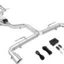 Catback Exhaust System, Muffler Cat Back Valved Exhaust Cutout Kit for 20152021 Golf MK7 / MK7.5 GTI