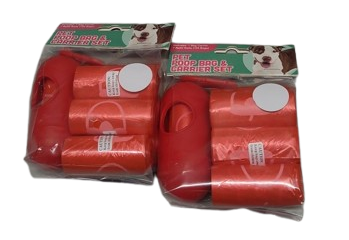 Pet Poop Bag & Carrier Set 2 Pack