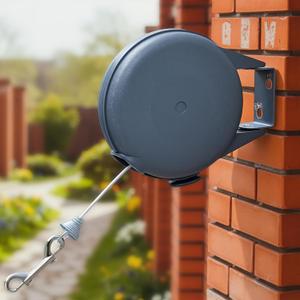 39ft Wall Mounted Retractable Dog Leash with Length Lock, Anti Tangle Pet Leash for Medium Large Dogs up to 50lbs, Multi Purpose Outdoor Indoor Retractable Dog Tie