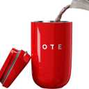 OTE Coffee Cup Travel Mug 12 OZ Leakproof, Keep Ice & Hot Personal Coffee Cup, 350 ML Vacuum Insulated Tumbler, BPA-Free Stainless Steel, Reusable Coffee Cups, Red