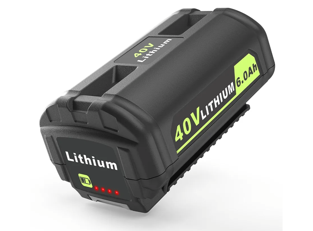 6.0Ah Battery Replace for Ryobi 40V Lithium-Ion Battery 6.0Ah OP4040 OP4050A OP40602 OP40201 Compatible with Ryobi 40-Volt Cordless Power Tools