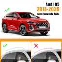 KINGGERI 300lb Lockable Roof Rack Cross Bars Compatible with Audi Q5 2018 2019 2020 2021 2022 2023 2024 2025 2026 with Flush Side Rails, Heavy Duty Aluminum Roof Rails Crossbars Luggage Accessories