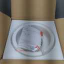 Semi Flush Mount Ceiling Light - Clear Glass Pendant Lamp Shade, Matte Black Finish, Modern Farmhouse Light Fixture for Hallway Corridor Kitchen Entryway Bedroom, Bulb Not Included