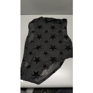 Avidlove Women Camisole Tops Sheer Mock Neck Tank See Through Summer Mesh Shirts Asymmetrical Top Clubwear, XL