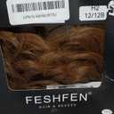 FESHFEN Messy Bun Hair Piece - Wavy Synthetic Chignon Scrunchies for Instant Volume, Elastic Bun Ponytail Hair Extensions Thick Hairpieces for Women, Golden Brown 1.50 oz (Medium)