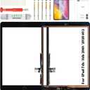 for iPad 7 7th/ 8 8th Gen Screen Replacement Digitizer Touch for 2019 iPad 7th Gen 10.2 inch Screen Replacement for iPad 10.2 2019 Screen Replacement A2197 A2200 with Home Button Black(Without LCD)